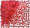 Red Love Heart Table Confetti - Valentines Day Party Foil Metallic Sequins Confetti Wedding Engagement Anniversary Bridal Shower Birthday Party Sprinkles Confetti Decorations, 60g